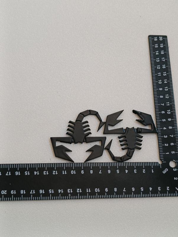 Akrep Piano Black Çamurluk Arması Seti 2’li 3M 3D ABS