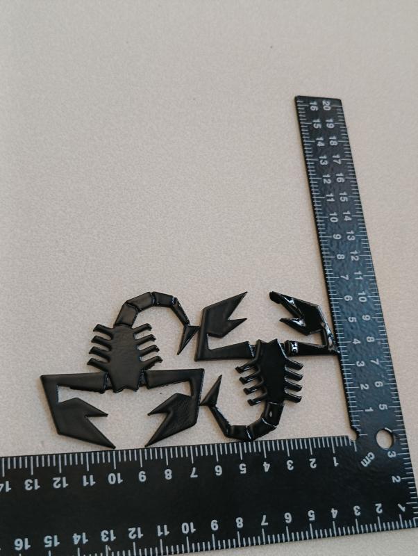 Akrep Piano Black Çamurluk Arması Seti 2’li 3M 3D ABS