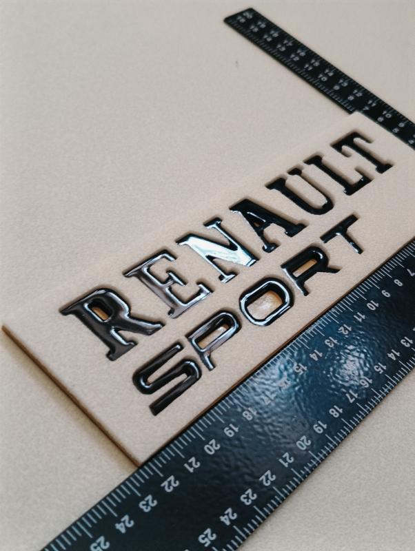 Renault Sport Piano Black Bagaj Yazısı 3M 3D ABS