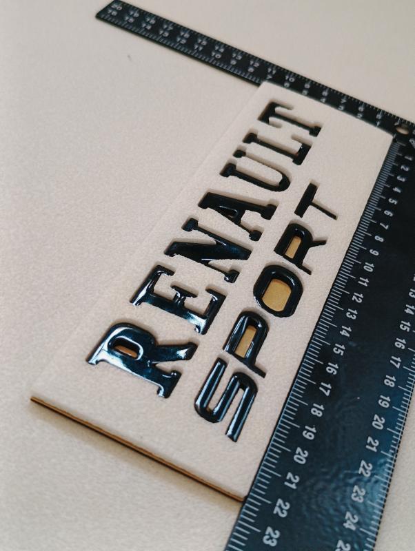 Renault Sport Piano Black Bagaj Yazısı 3M 3D ABS