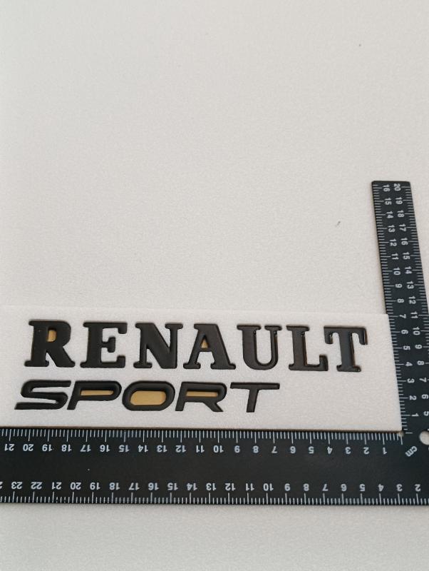 Renault Sport Piano Black Bagaj Yazısı 3M 3D ABS