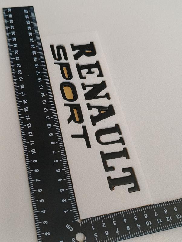 Renault Sport Piano Black Bagaj Yazısı 3M 3D ABS