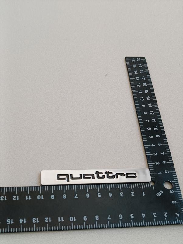 Quattro Panjur Arması Piano Black 3M 3D ABS