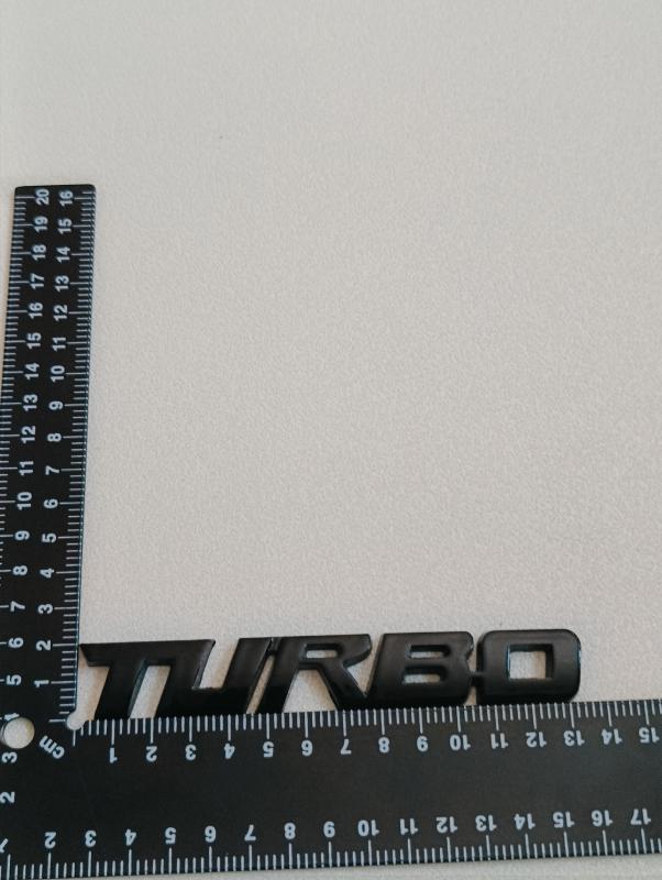 Turbo Piano Black Bagaj Yazısı (Tüm Modellerle Uyumlu) 3M 3D ABS