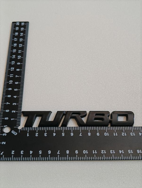 Turbo Piano Black Bagaj Yazısı (Tüm Modellerle Uyumlu) 3M 3D ABS