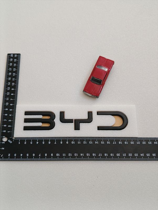 BYD Büyük Boy Kaput Arması Piano Black 3M 3D ABS