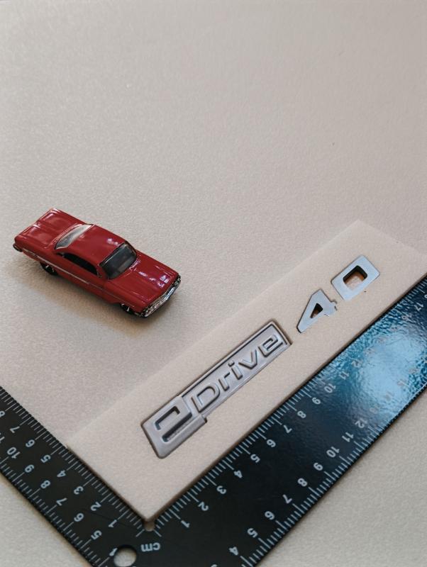 eDrive 40 Gri Bagaj Yazısı 3M 3D ABS
