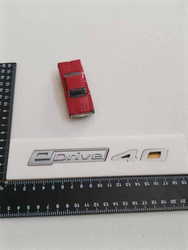 eDrive 40 Gri Bagaj Yazısı 3M 3D ABS
