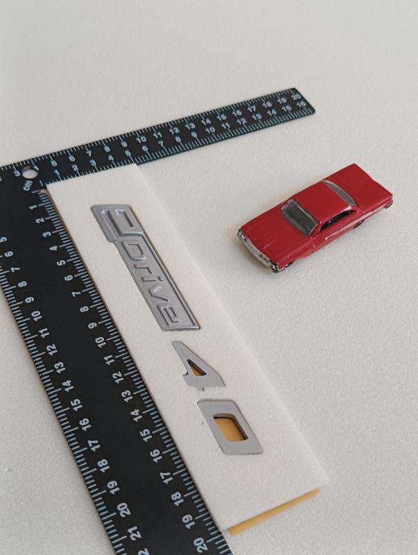 eDrive 40 Gri Bagaj Yazısı 3M 3D ABS