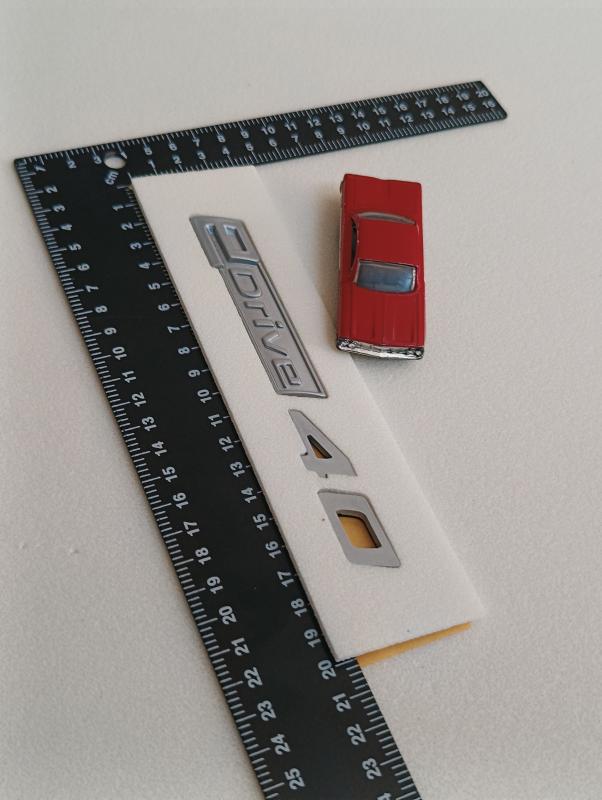 eDrive 40 Gri Bagaj Yazısı 3M 3D ABS