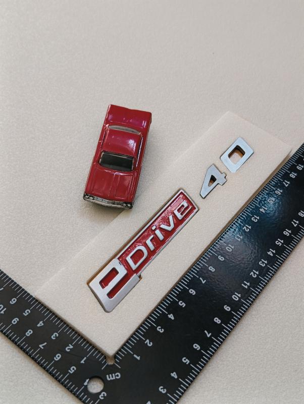 eDrive 40 Kırmızı Bagaj Yazısı 3M 3D ABS