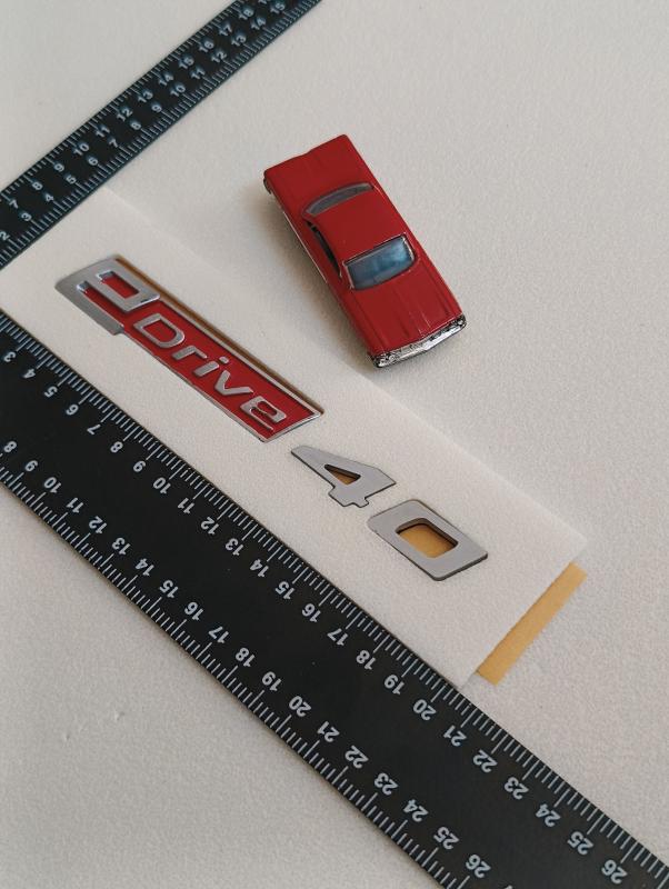 eDrive 40 Kırmızı Bagaj Yazısı 3M 3D ABS