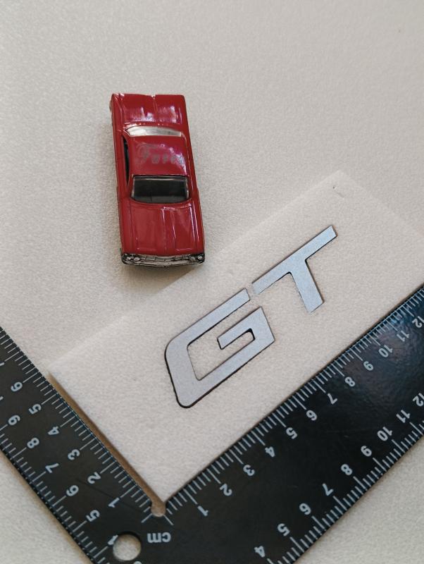 GT Yeni Nesil Gri Bagaj Yazısı 3M 3D ABS