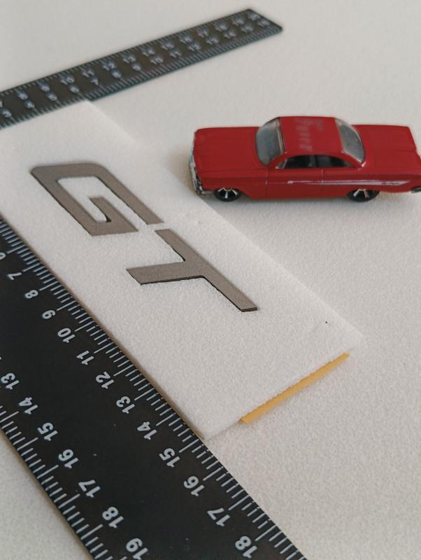 GT Yeni Nesil Gri Bagaj Yazısı 3M 3D ABS