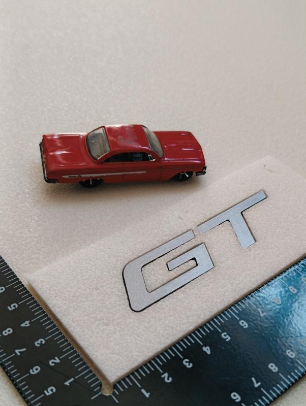 GT Yeni Nesil Gri Bagaj Yazısı 3M 3D ABS