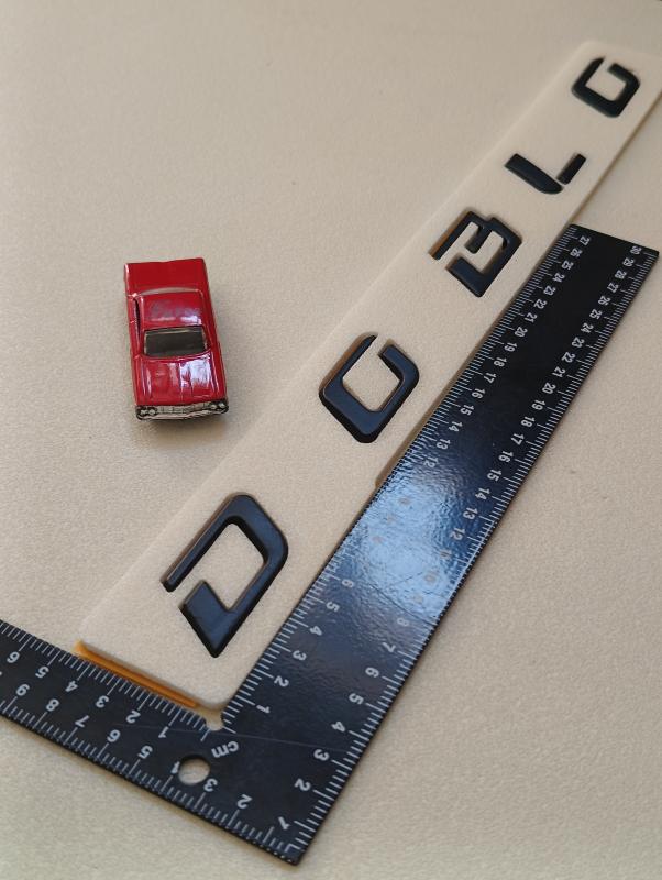 Doblo Boşluklu Piano Black Bagaj Yazısı 3M 3D ABS