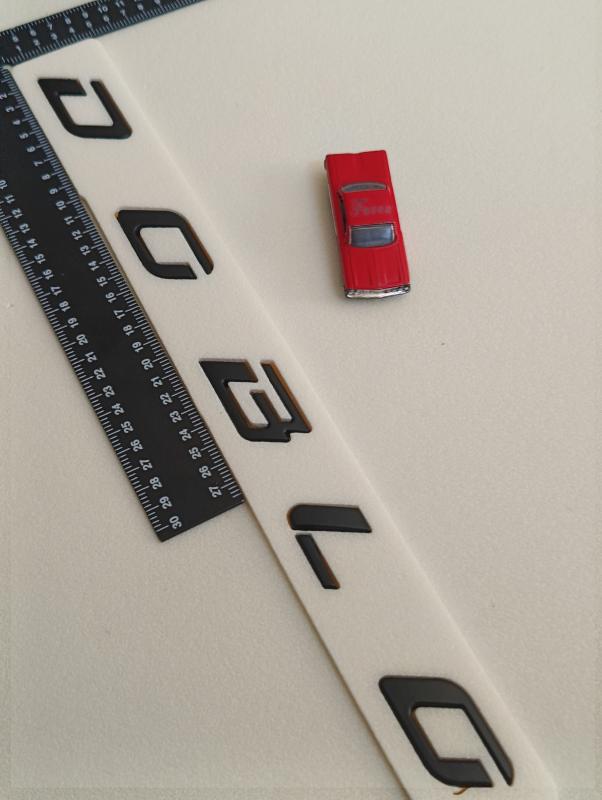 Doblo Boşluklu Piano Black Bagaj Yazısı 3M 3D ABS