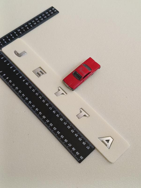 Jetta Boşluklu Bagaj Yazısı 3M 3D ABS