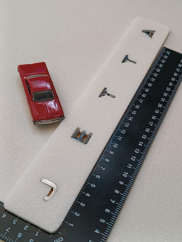 Jetta Boşluklu İnce Tip Bagaj Yazısı 3M 3D ABS