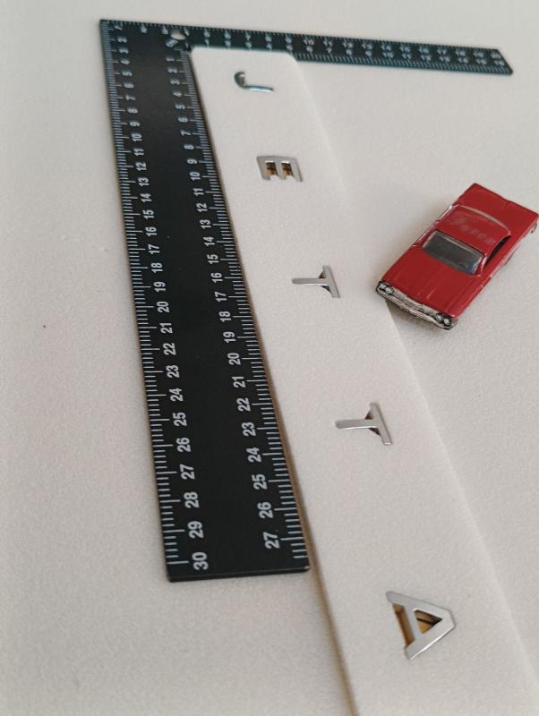 Jetta Boşluklu İnce Tip Bagaj Yazısı 3M 3D ABS