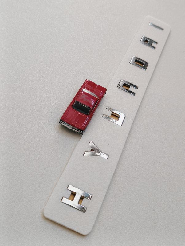 Hyundai Yeni Nesil Boşluklu Krom Bagaj Yazısı 3M 3D ABS