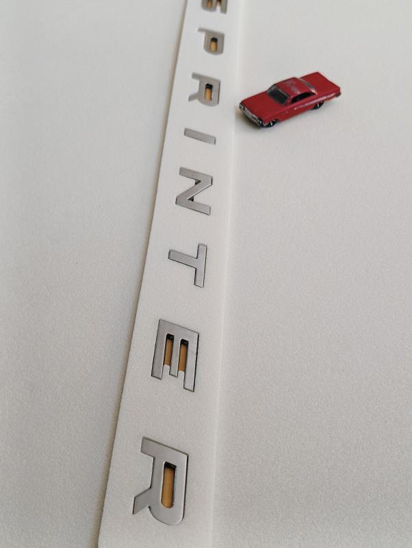 Sprinter Yeni Model Boşluklu Bagaj Yazısı 3M 3D ABS