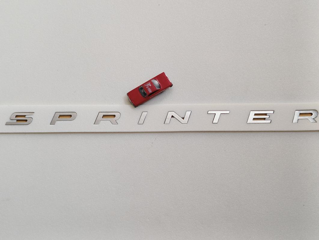 Sprinter Yeni Model Boşluklu Bagaj Yazısı 3M 3D ABS