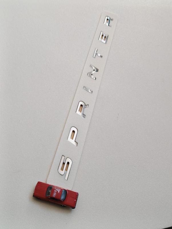 Sprinter Yeni Model Boşluklu Bagaj Yazısı 3M 3D ABS