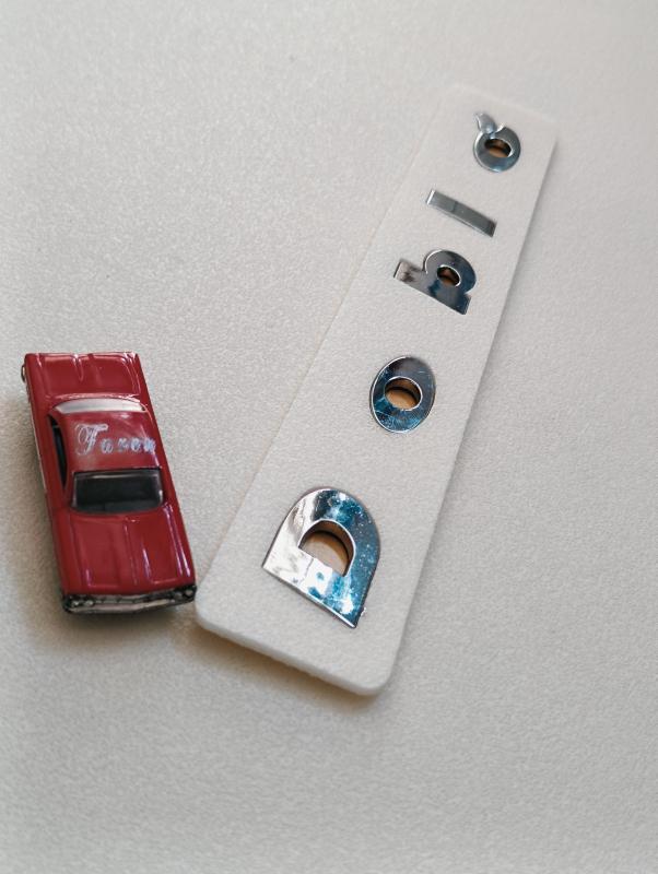 Doblo Boşluklu Krom Bagaj Yazısı 3M 3D ABS