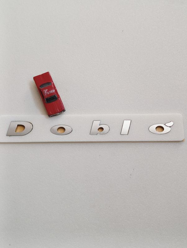 Doblo Boşluklu Krom Bagaj Yazısı 3M 3D ABS