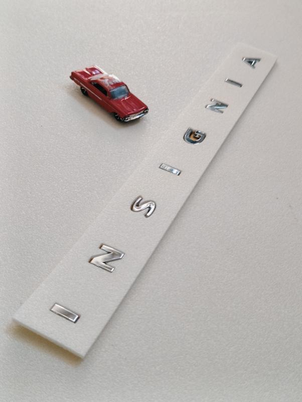 Insignia Boşluklu Krom Bagaj Yazısı 3M 3D ABS