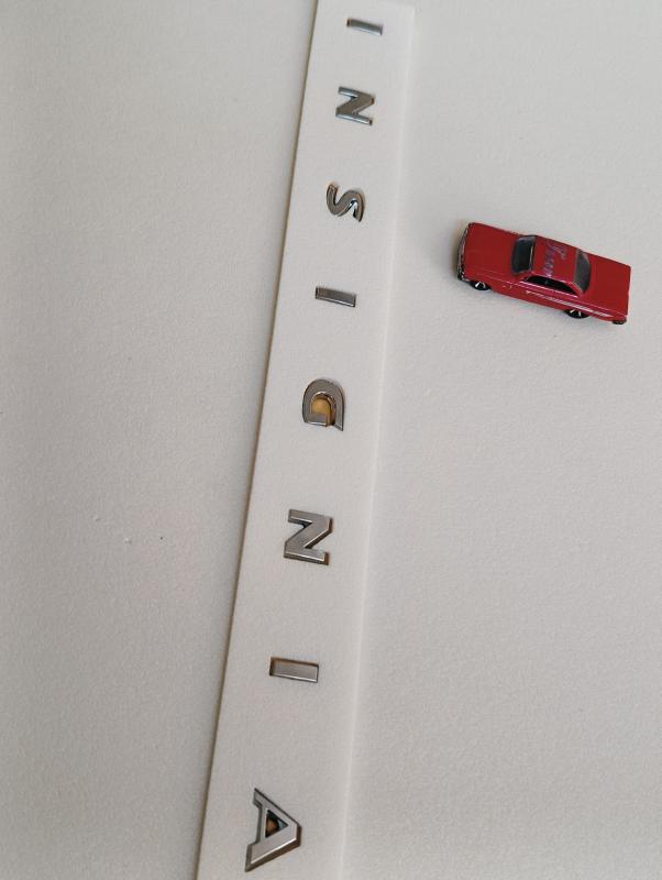 Insignia Boşluklu Krom Bagaj Yazısı 3M 3D ABS