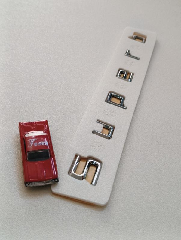 Superb Boşluklu Krom Bagaj Yazısı 3M 3D ABS