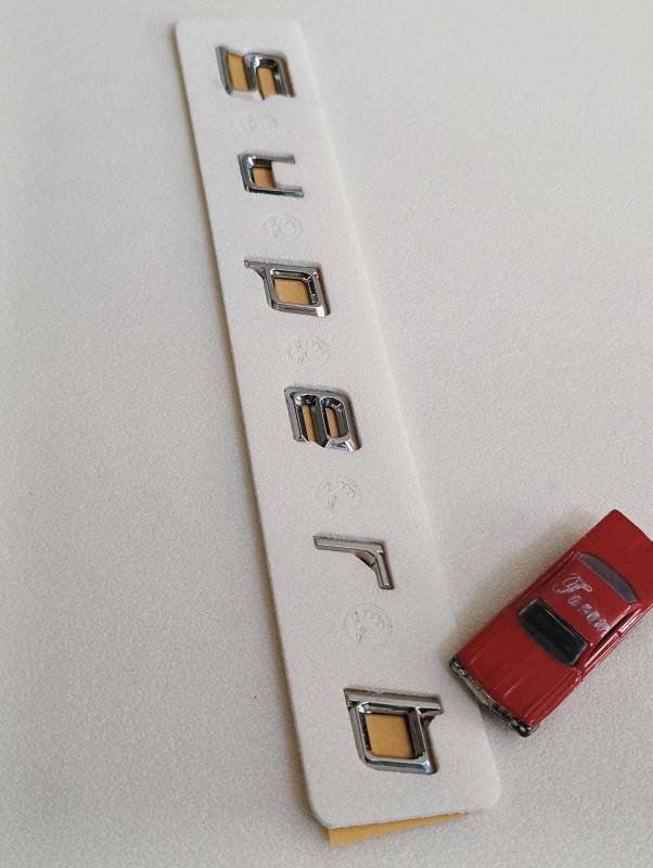 Superb Boşluklu Krom Bagaj Yazısı 3M 3D ABS