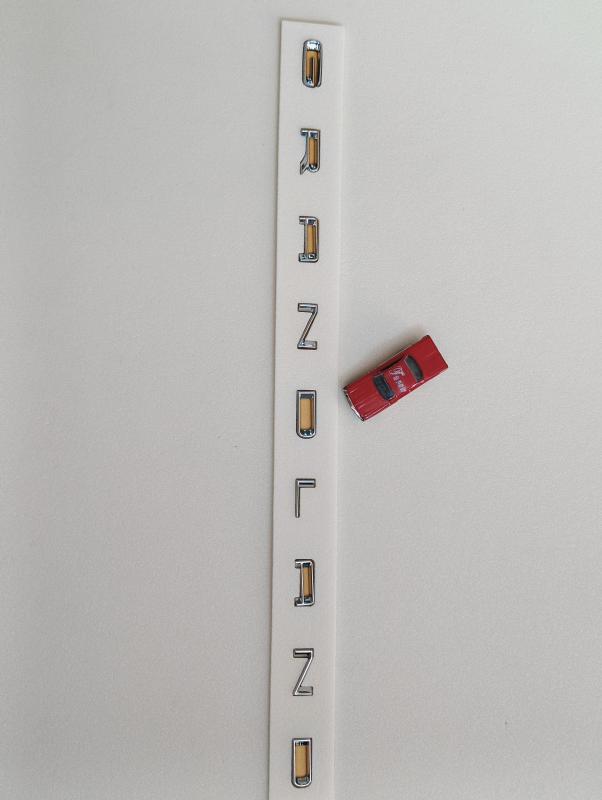 Grandland Boşluklu Yeni Nesil Krom Bagaj Yazısı 3M 3D ABS