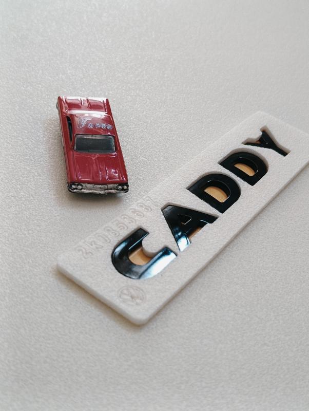 Caddy Piano Black Bagaj Yazısı 3M 3D ABS
