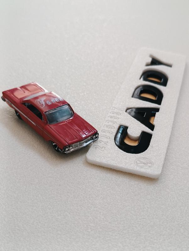 Caddy Piano Black Bagaj Yazısı 3M 3D ABS