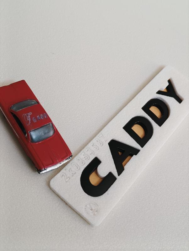 Caddy Piano Black Bagaj Yazısı 3M 3D ABS