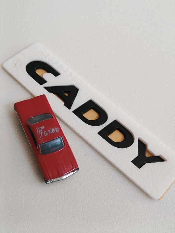 Caddy Piano Black Bagaj Yazısı 3M 3D ABS