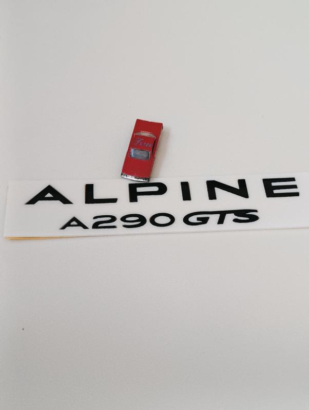 Alpine 290 GTS Piano Black Bagaj Yazısı 3M 3D ABS