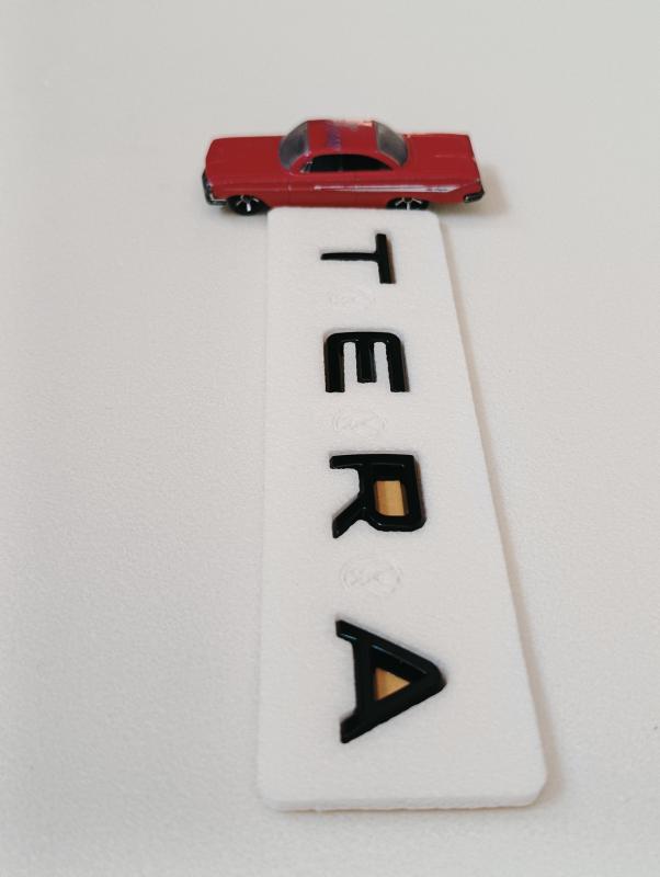 Tera Piano Black Bagaj Yazısı 3M 3D ABS