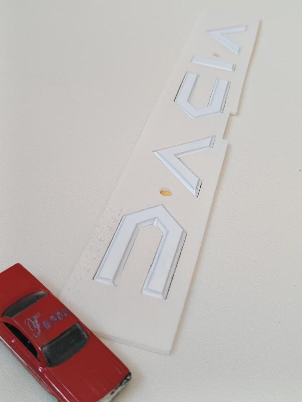 Dacia Yeni Nesil Bagaj Yazısı Beyaz 3M 3D ABS