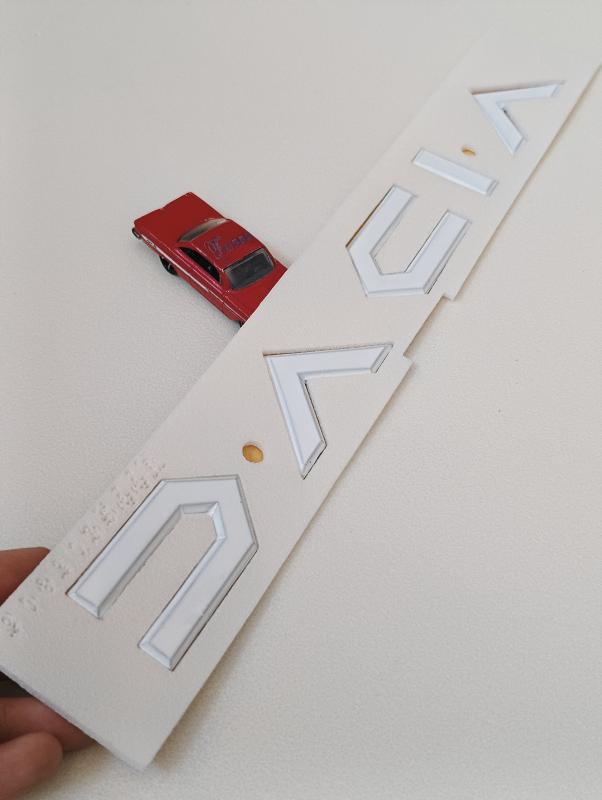 Dacia Yeni Nesil Bagaj Yazısı Beyaz 3M 3D ABS