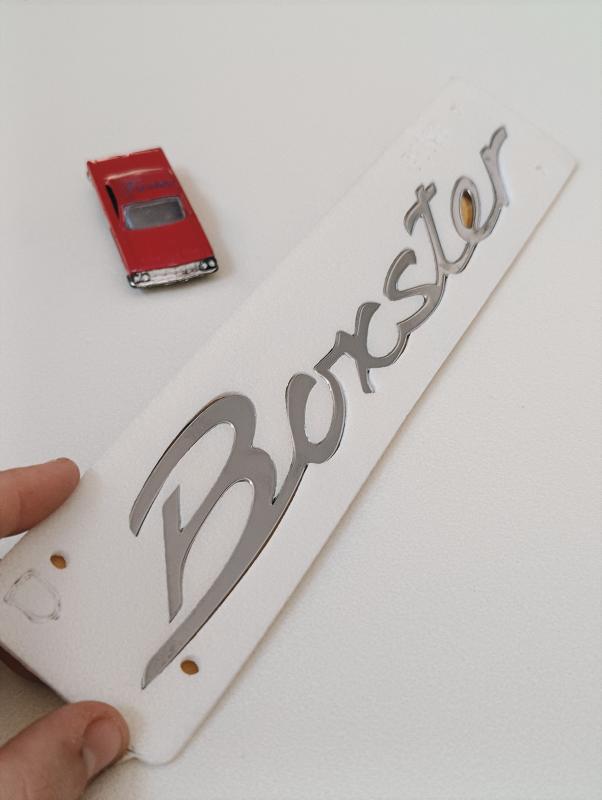 Boxster Krom Bagaj Yazısı 3M 3D ABS