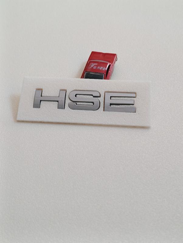 HSE Gri Bagaj Yazısı 3M 3D ABS
