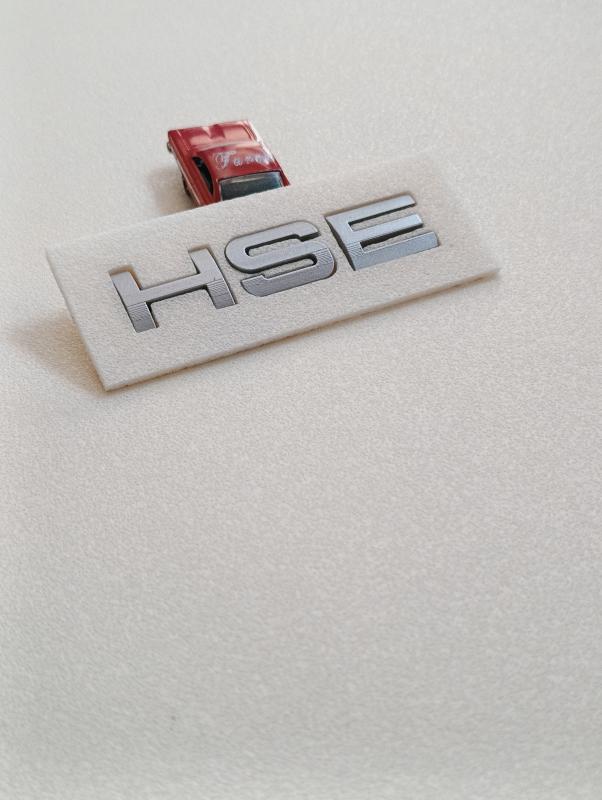 HSE Gri Bagaj Yazısı 3M 3D ABS