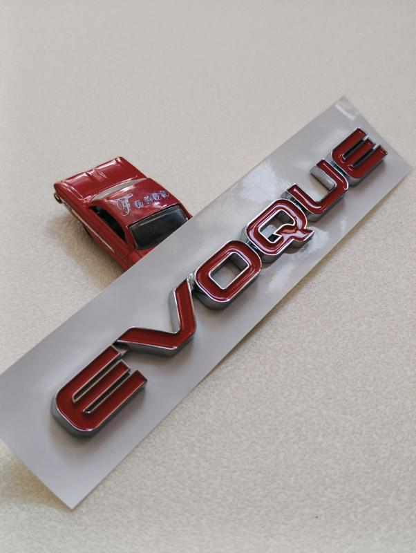 Evoque Kırmızı Bagaj Yazısı 3M 3D ABS
