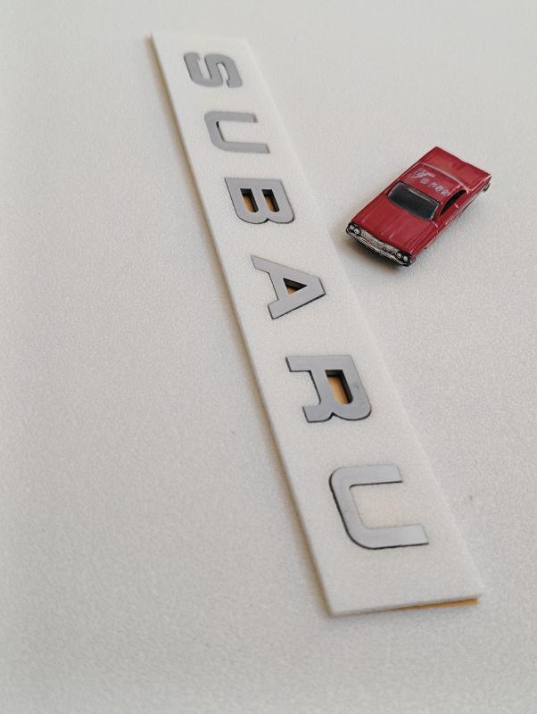 Subaru Gri Bagaj Yazısı 3M 3D ABS