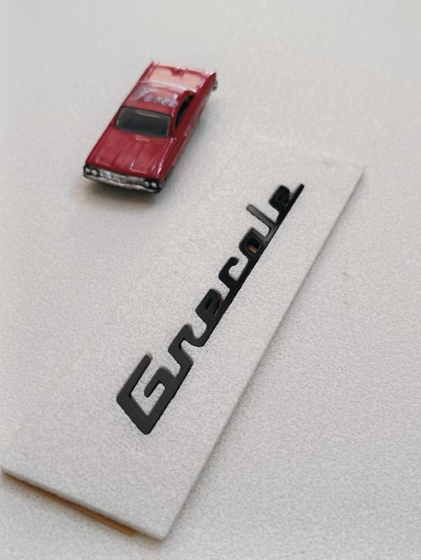 Grecale Piano Black Bagaj Yazısı 3M 3D ABS