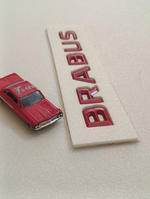 Brabus Kırmızı Bagaj Yazısı 3M 3D ABS